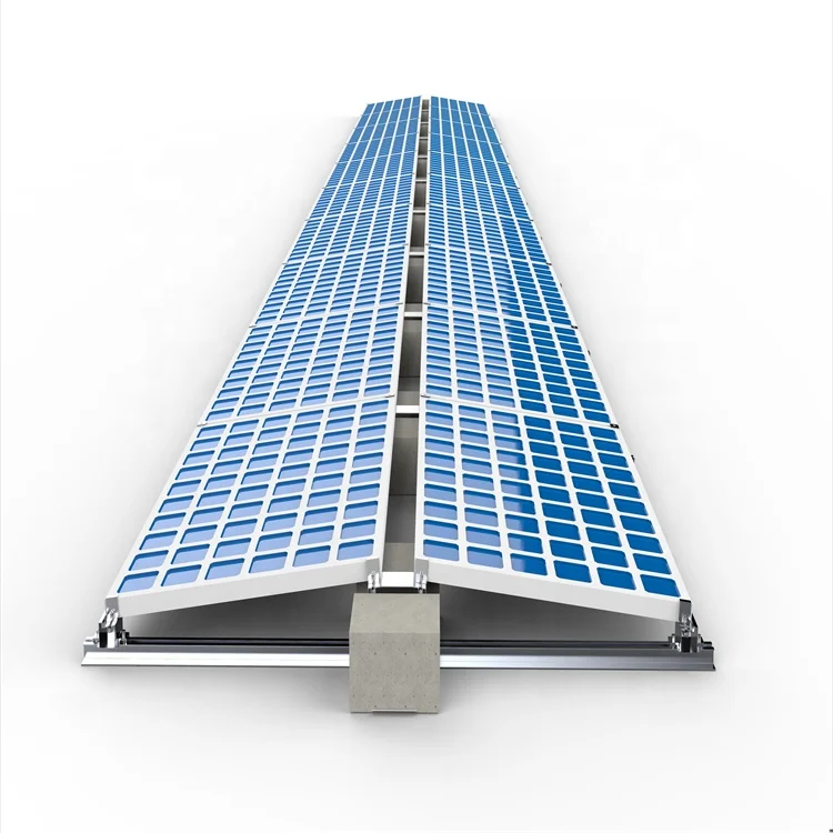 Solar Panel Mounting Brackets East to West Ballast Mount Adjustable Angle Rack for Roof Installation Energy System