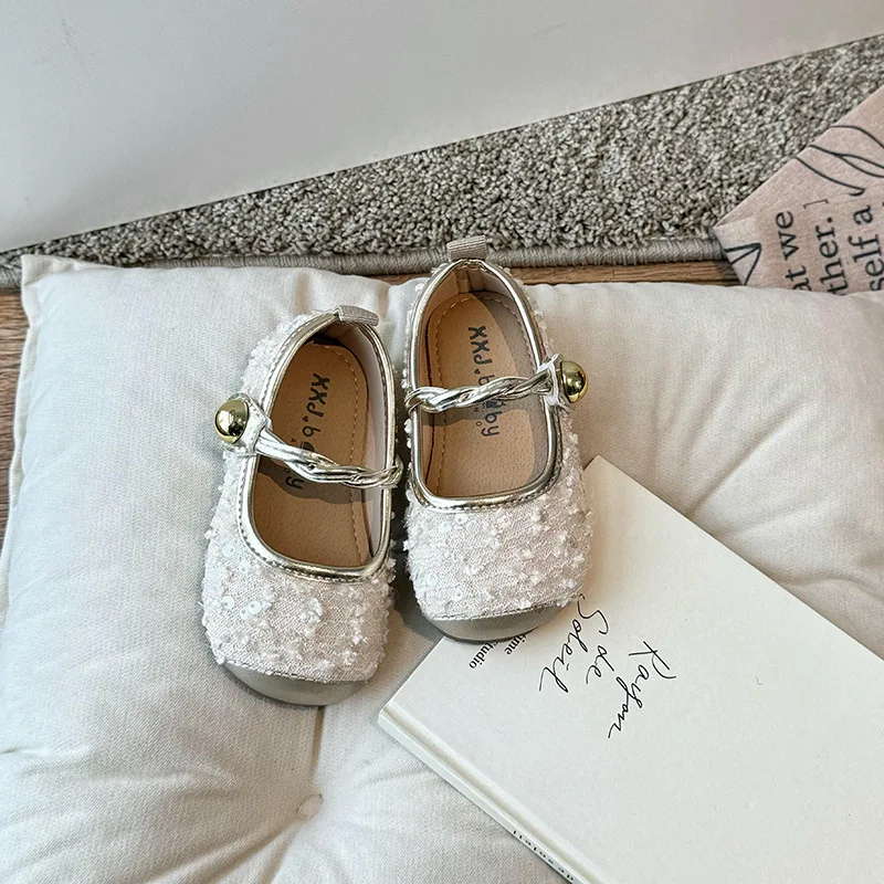 Children Mary Jane shoes Spring and autumn new little girl princess shoes round head soft sole line with French single shoes