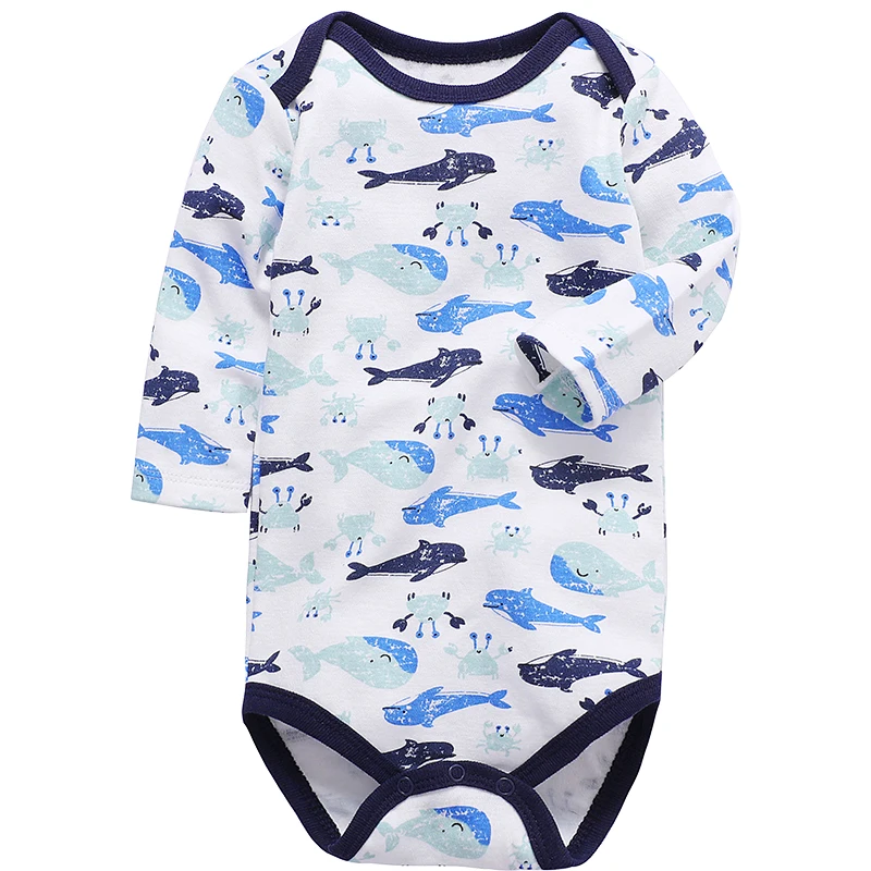 Professional factory baby rompers bodysuit 100% cotton long sleeve boys rompers