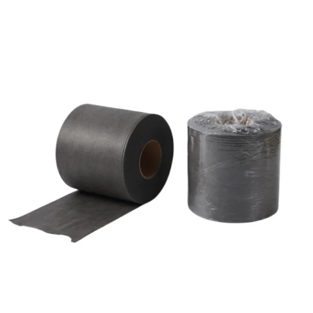 Black BFE99 meltblown nonwoven filter fabric for 25gsm