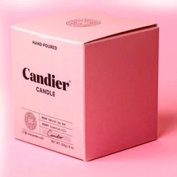 Wholesale Luxury Pink Perfume Candle Box Eco-Friendly Folded Paperboard Packaging Gold Foil Printing UV Chalk perfumes candles