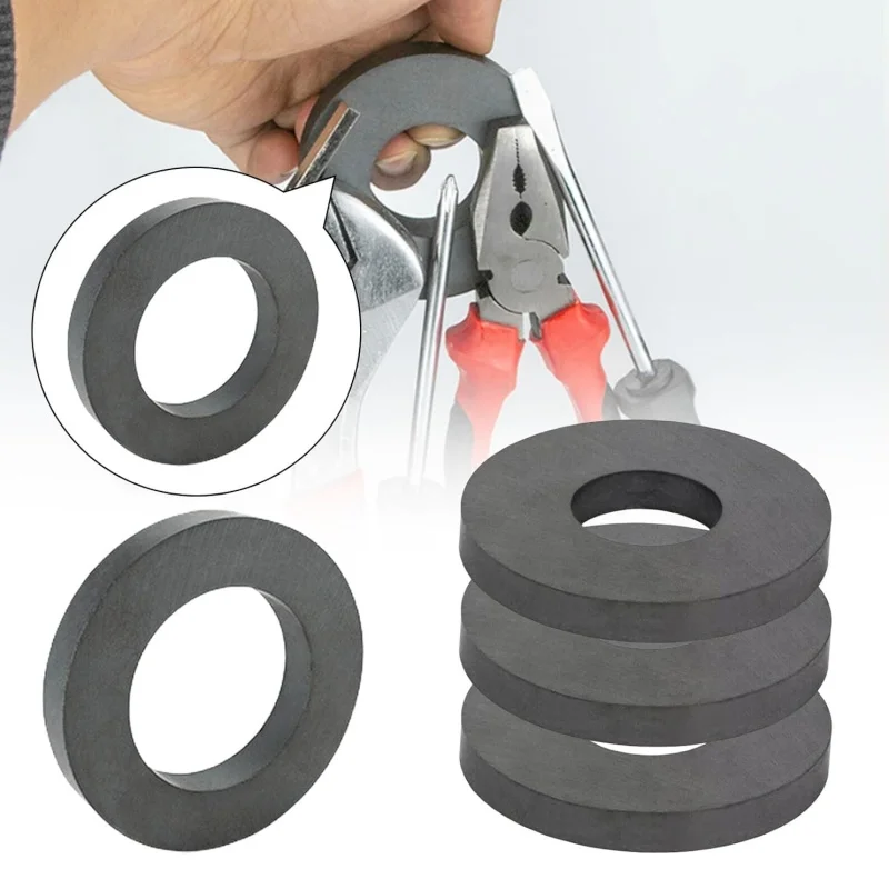 Y25 Y30 Y30BH Custom Ceramic Magnets Ferrite Ring Magnet For Speaker Motor