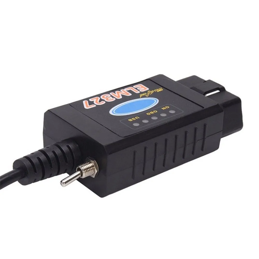 OBD2 Scanner ELM327 USB with Switch HS + FORScan + MS SCAN OBD Interface Diagnostic Tool For Ford