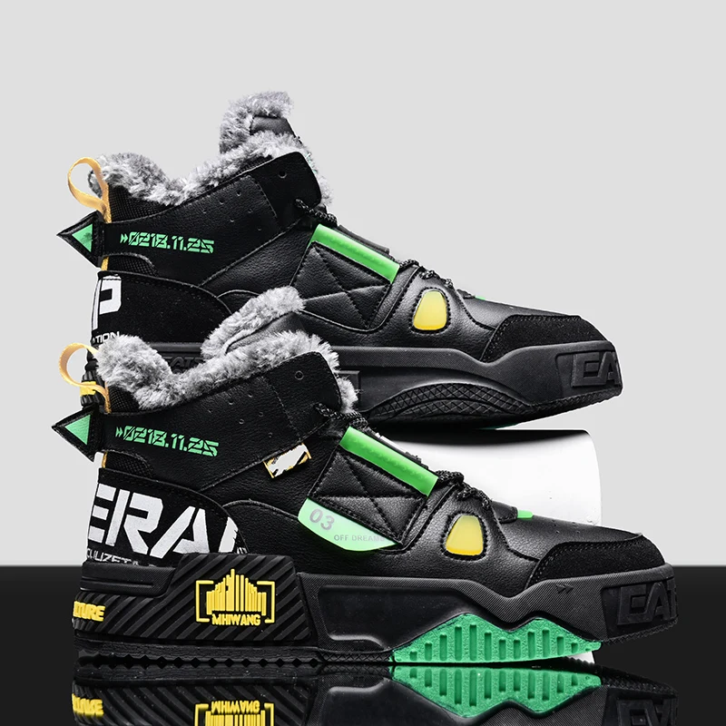 Men Winter Snow Boots Anti-skid Outdoor Working Waterproof  Shoes