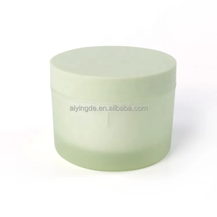 10G 20G 30G 50G 100G 200G cosmetic cylinder double wall PP plastic skin care cream jar for cleansing balm jar with spoon