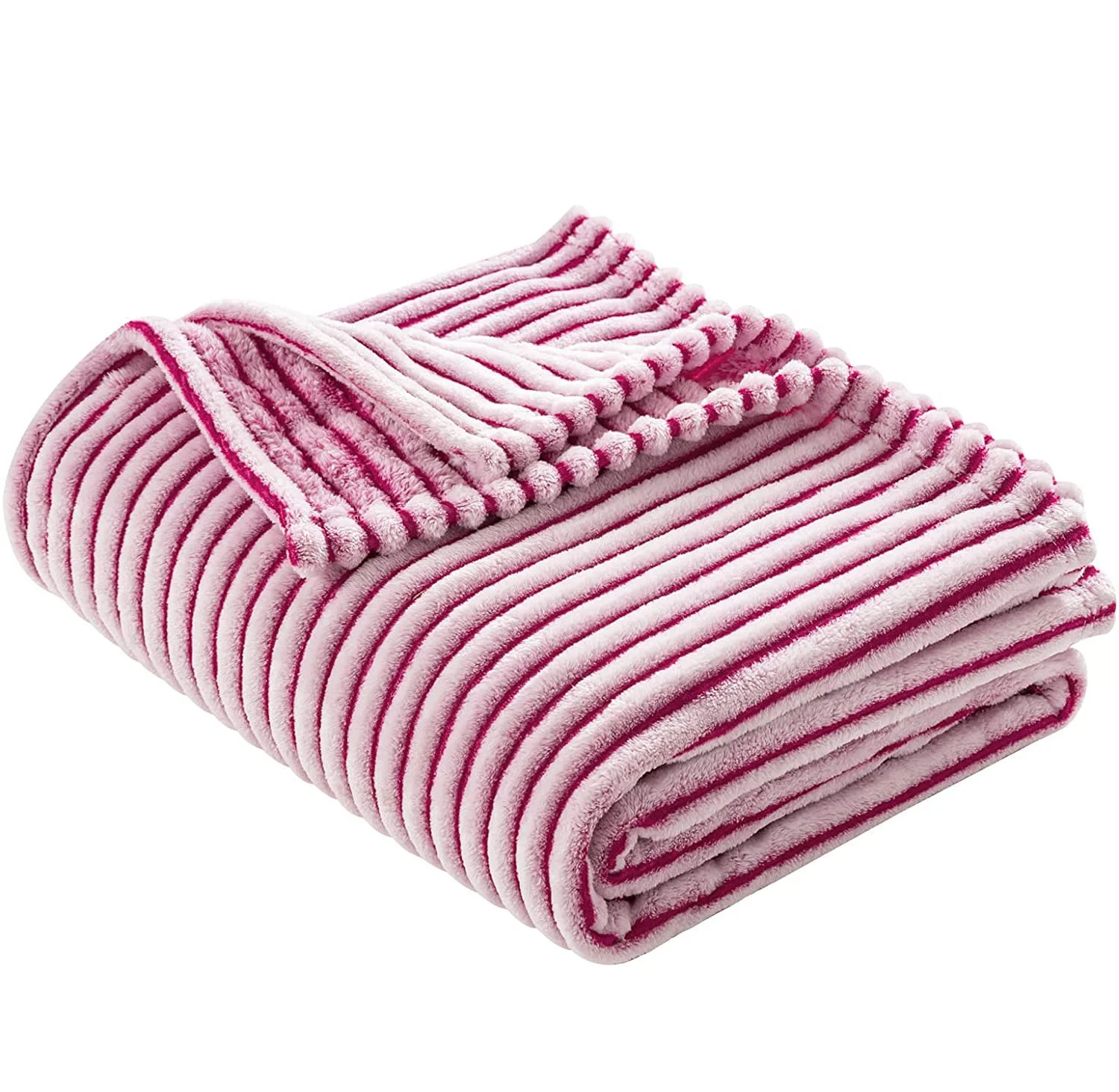 Blanket 100% Polyester Royal Knitted Geometric Fleece Throw Blankets Super Soft Fleece Blanket Roll up or Gift Pack