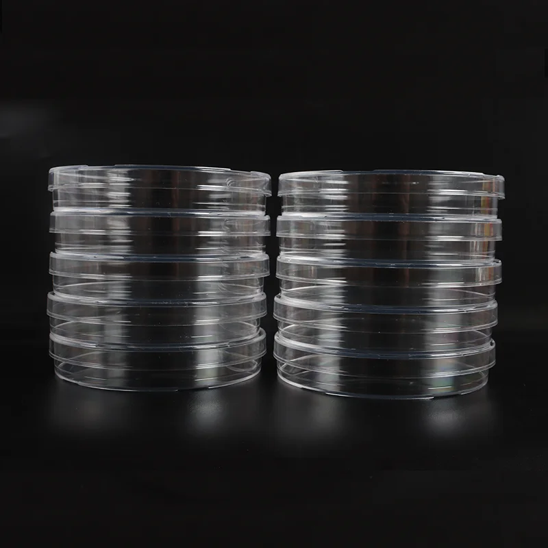 High Quality Transparent 90mm Plastic Petri Dish Cell Culture Plate for Lab