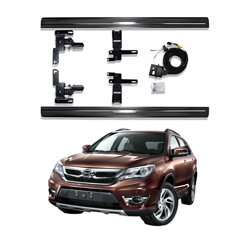 High Quality Chinese Car Thresholds Side Step Electric Foot Ladder Running Boards Automatic Auto Parts For BYD S7 2015+