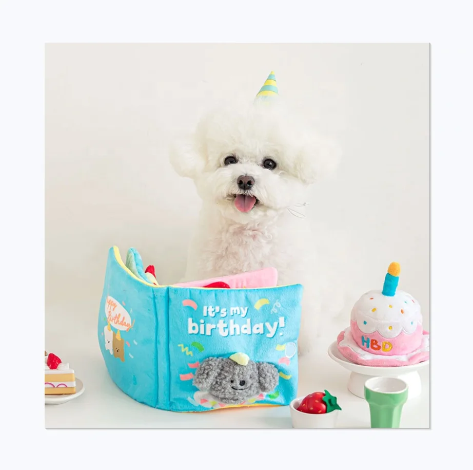 Ins Korea Missed Food Cute Sniffing Sound Reading Dog Tibetan Food Book Pet Birthday Toys