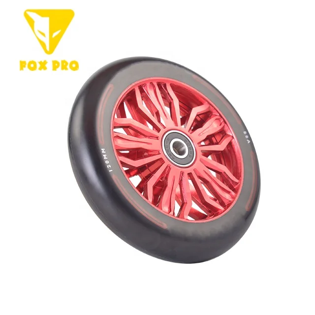 FOX PRO  aluminum stunt scooter wheels size 120x24mm pro scooter wheel