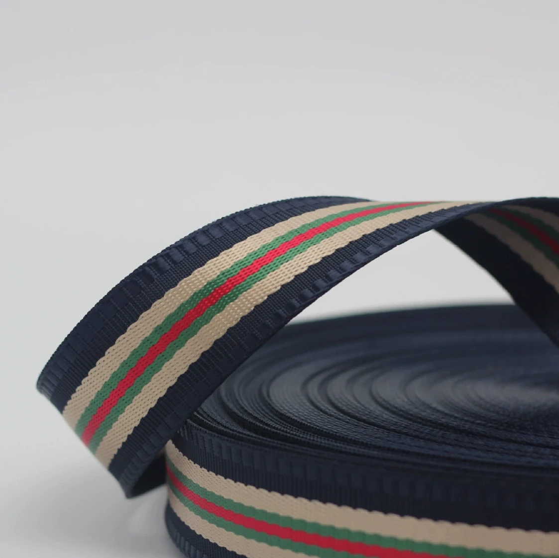 Nylon Belt Tape Strap Backpack Bags Polyester Webbing Jacquard Webbing Custom Woven Jacquard Garment Accessories Sangle Jacquard