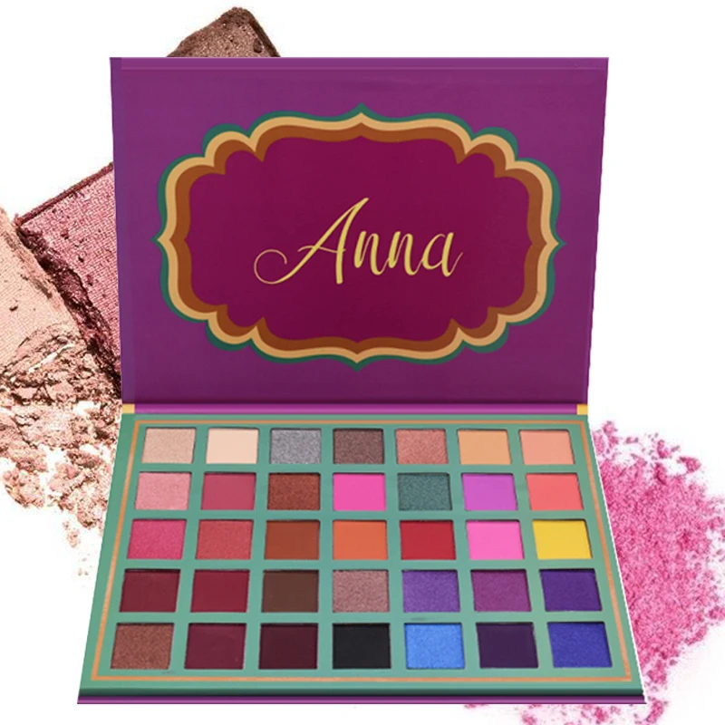 35 цветов телесного цвета выглядят этап уход за кожей лица-живопись, персиковый цвет, высокое пигментированные тени для век Палитра Водонепроницаемый Тени для век косметика