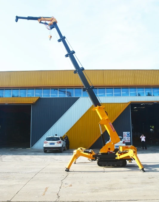 3-Ton Pure Electric Crawler Spider Crane New Home/Construction/Farm Mini Gear Pump Engine Bearing Gearbox Essential Efficient