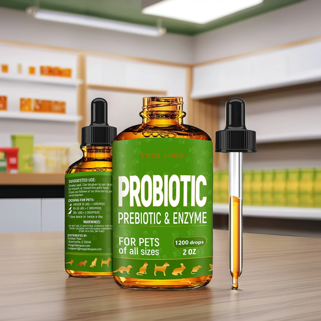 Pet Probiotic Liquid Supplement Digestive Probiotic Liquid Drop Encourages Good Bacteria And Strengthens Immunity