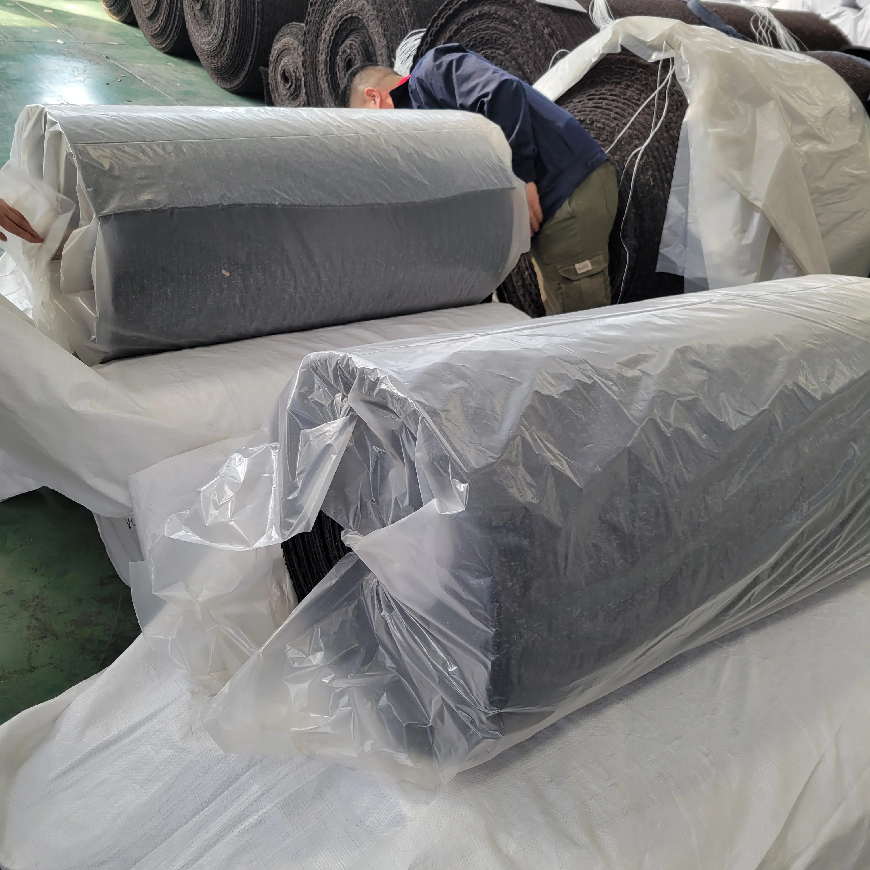 Anti Slip Latex Backing Ribbed Stripe Gold Sluice Rugs Carpet Gold Wash Rug Gold for Mali Africa Market