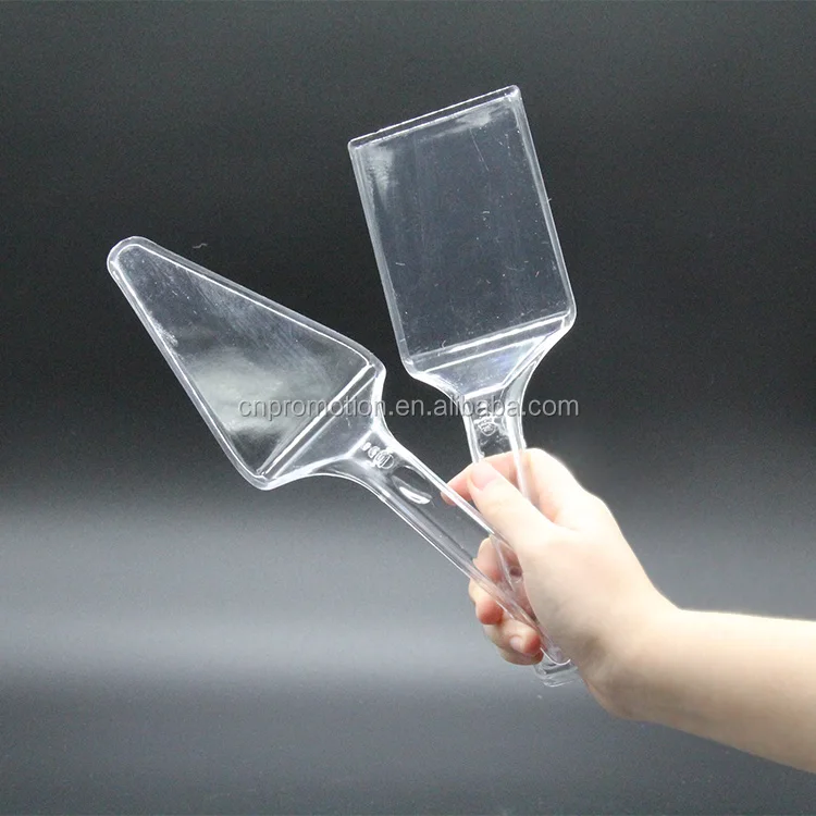 Transfer Triangular Spade Spatula Server Clear Plastic Cake Holder for Pizza Cake Baking