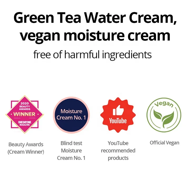 Green Tea Cream Whitening Moisturizing Long Lasting Moist Nourishing Lifting Skin Cream 100g