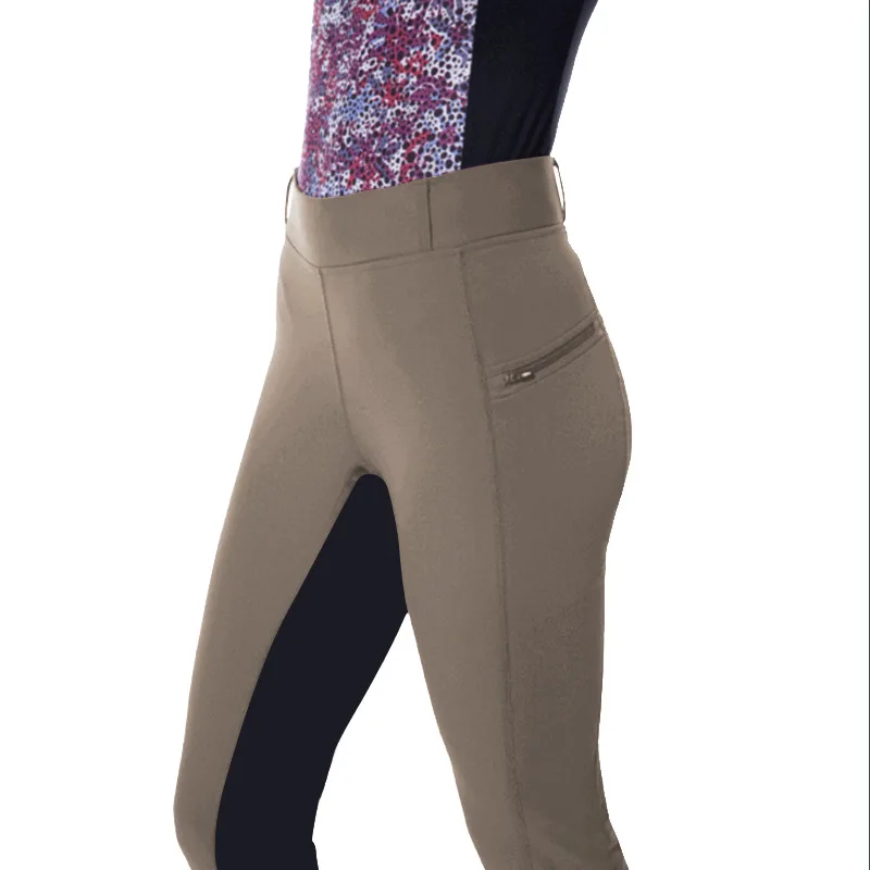 
 Fashion Tight Elastic Stitching Riding Pants Casual Leggings Custom Horse Riding Pants Jodhpurs Equestrian Breeches with Pocket  