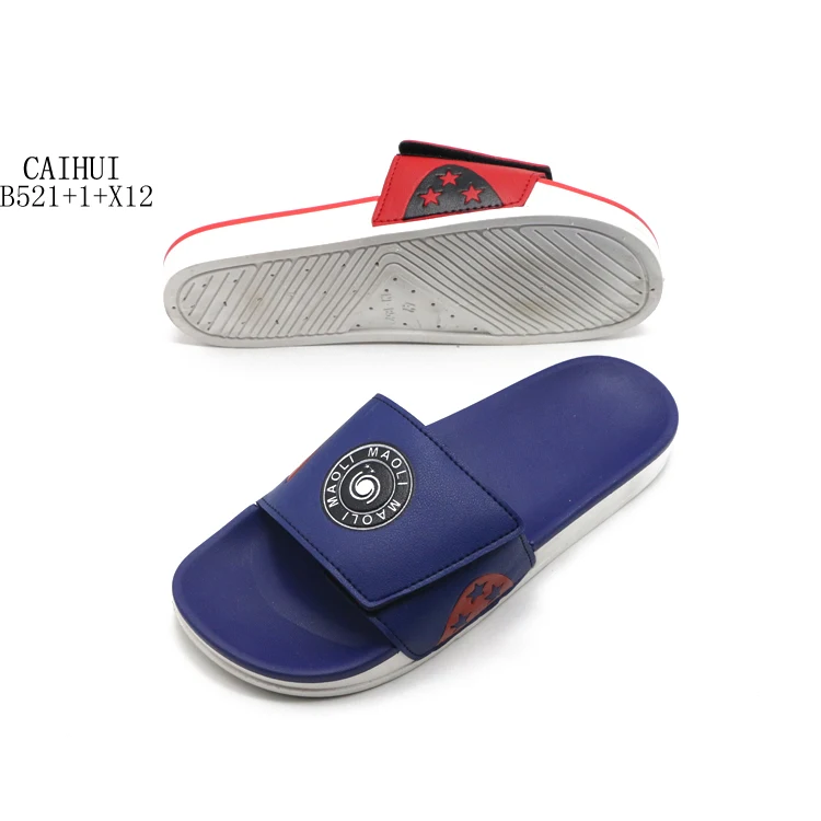 New Model Custom Slide Flip Flops Latest Design Simple Waterproof Rubber Slippers For Men