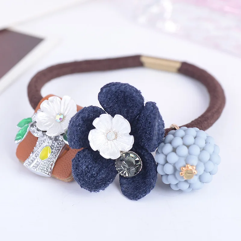 Мультяшная тиара, резинка для волос, простая однотонная Милая резинка для волос