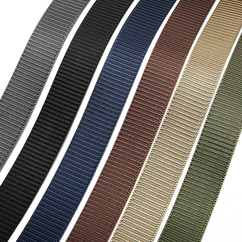 3.8CM Black Polyester Durable Nylon Woven Custom Bag Tape Seat Car Belt Webbing Strap