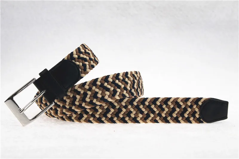 New Design Hot Sell PIN Buckle Elastic Waist belt Woven Men Belt Best Price