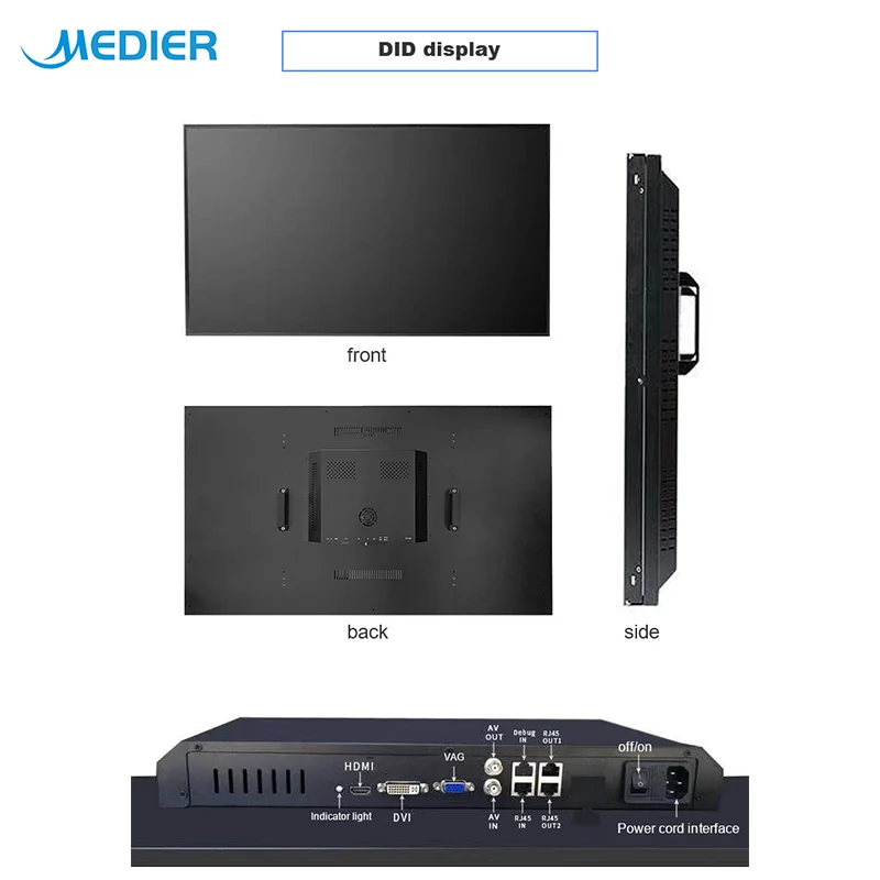 UFD 3x4 3840x2160 ультра 0 мм узкая рамка ЖК Видео стена для видео дисплея