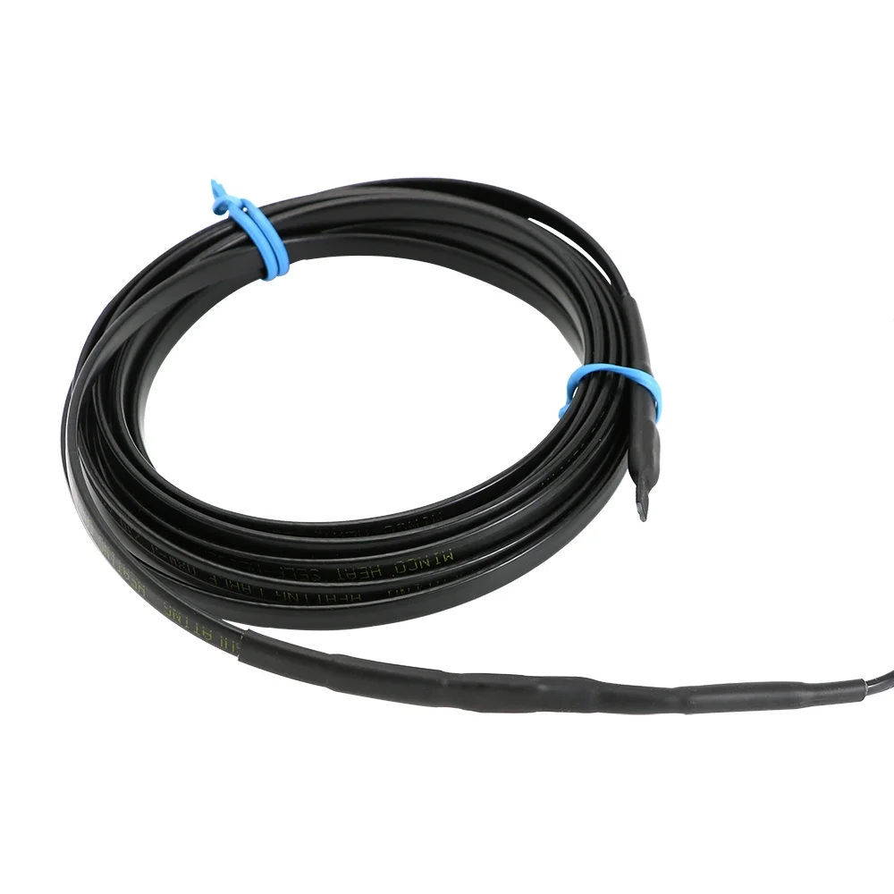 25W/M Heating Cables Self Regulating Pipe Anti-Freeze Protection Roof Gutter De-Icing with 220V EU Plug  Electric Wire