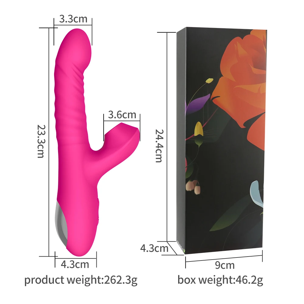 suck Suction Telescopic Waterproof Rechargeable Stimulator Silicone female adult masturbating Dildo vibrator sex toys for woman