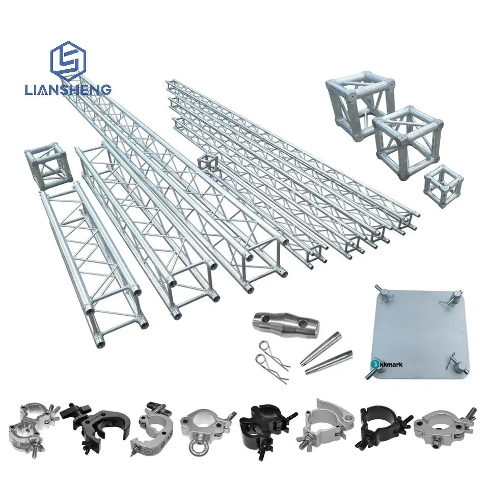 Ready to Ship Fast Delivery Aluminum Truss Silver 300*300mm 400*400mm Spigot Truss Screw Truss