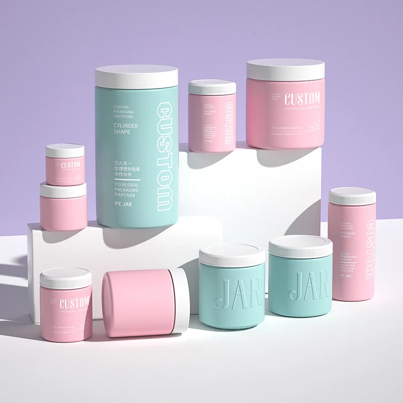 High Quality 120cc 160cc 250cc HDPE Plastic Vitamin Bottle Food Grade Jar With Double Flip Cap