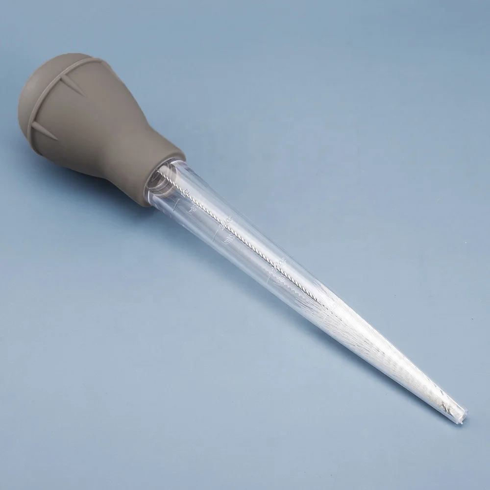 Seasoning Syringe Injection Marinade Injectors Set Turkey Baster With Nylon Cleaning Brush