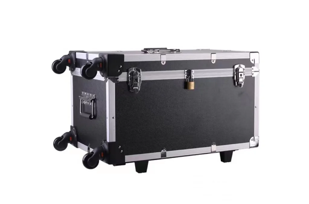 Лидер продаж OEM-дизайн профессиональный алюминиевый ящик для инструментов с колесиком видеобокс кабелем кейс светодиодного полета диджея