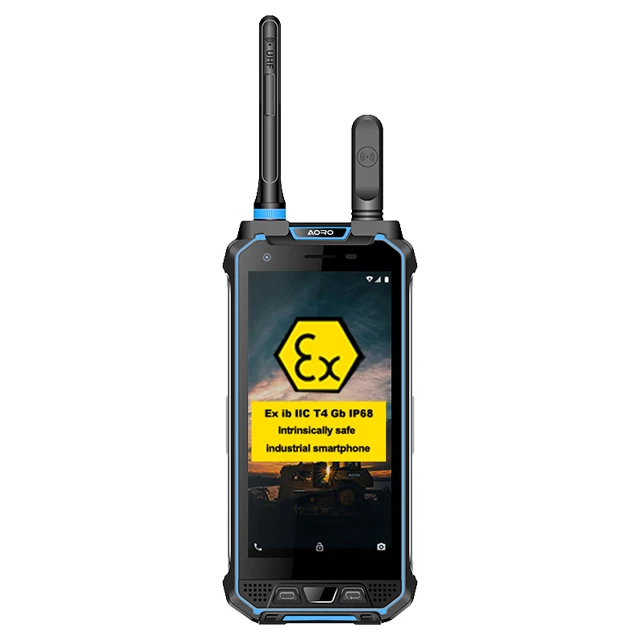 5.7inch rugged mobile scanner 8000Amh waterproof cell walkie fingerprint phone smartphone rugged ATEX cell phone