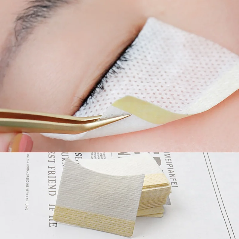 Disposable Eyelash Glue Remover Segregate Cotton Pads Under Eyes Skin Close Breathable Mild Soft Non-Irritation