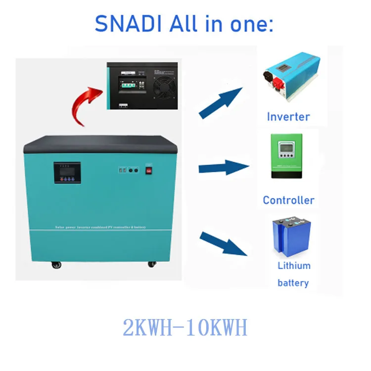 SNADI High Capacity Lifepo4 Easy Moving Home 5000W Power Banks Storage Solar Power System Kit Solar Power Generator