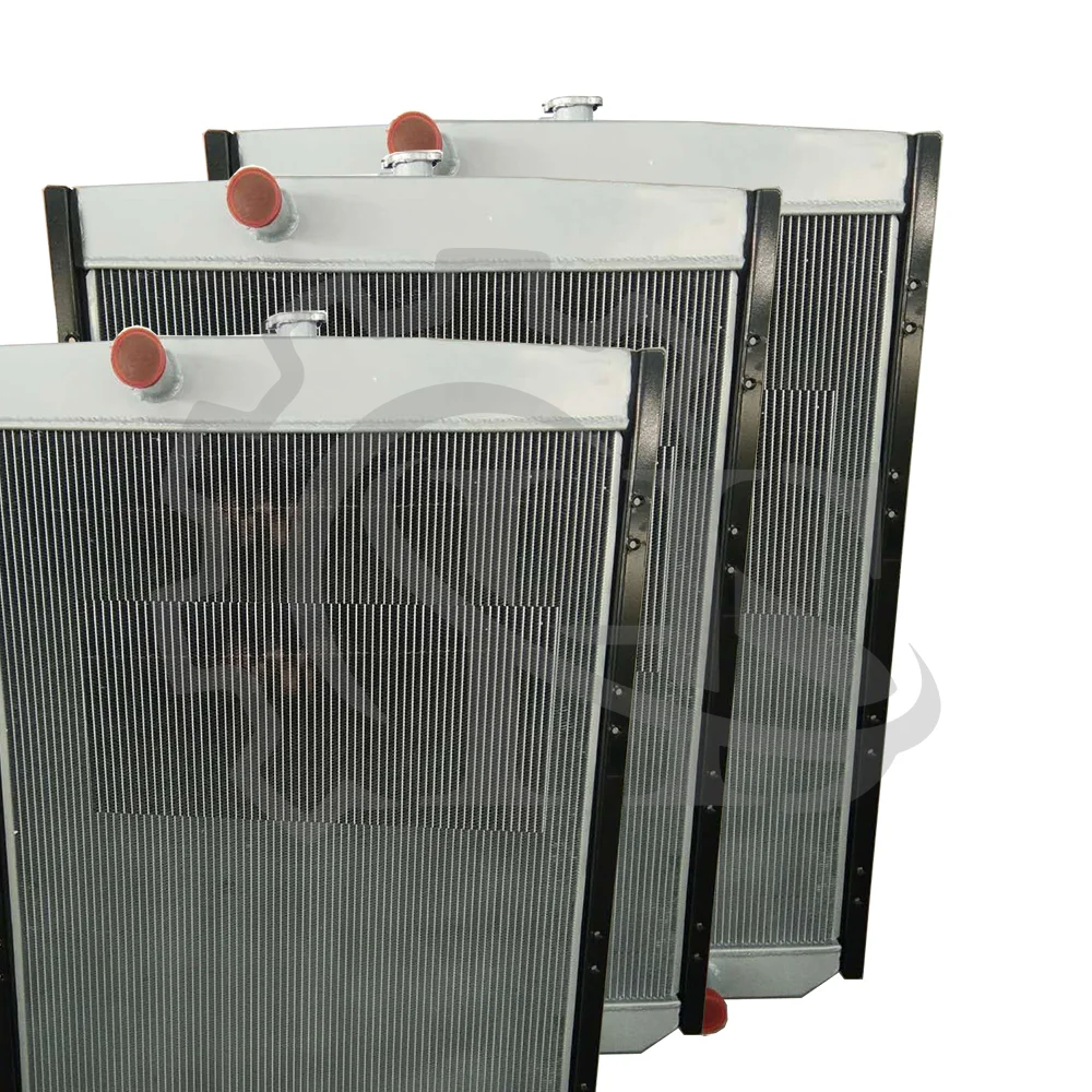 HS Excavator Parts Water Tank Aluminum Radiator for Daewoo 220-5  DH55 S55W-V S55 DX60 DX80 DH70 DX80GOLD DX140W DX180LC