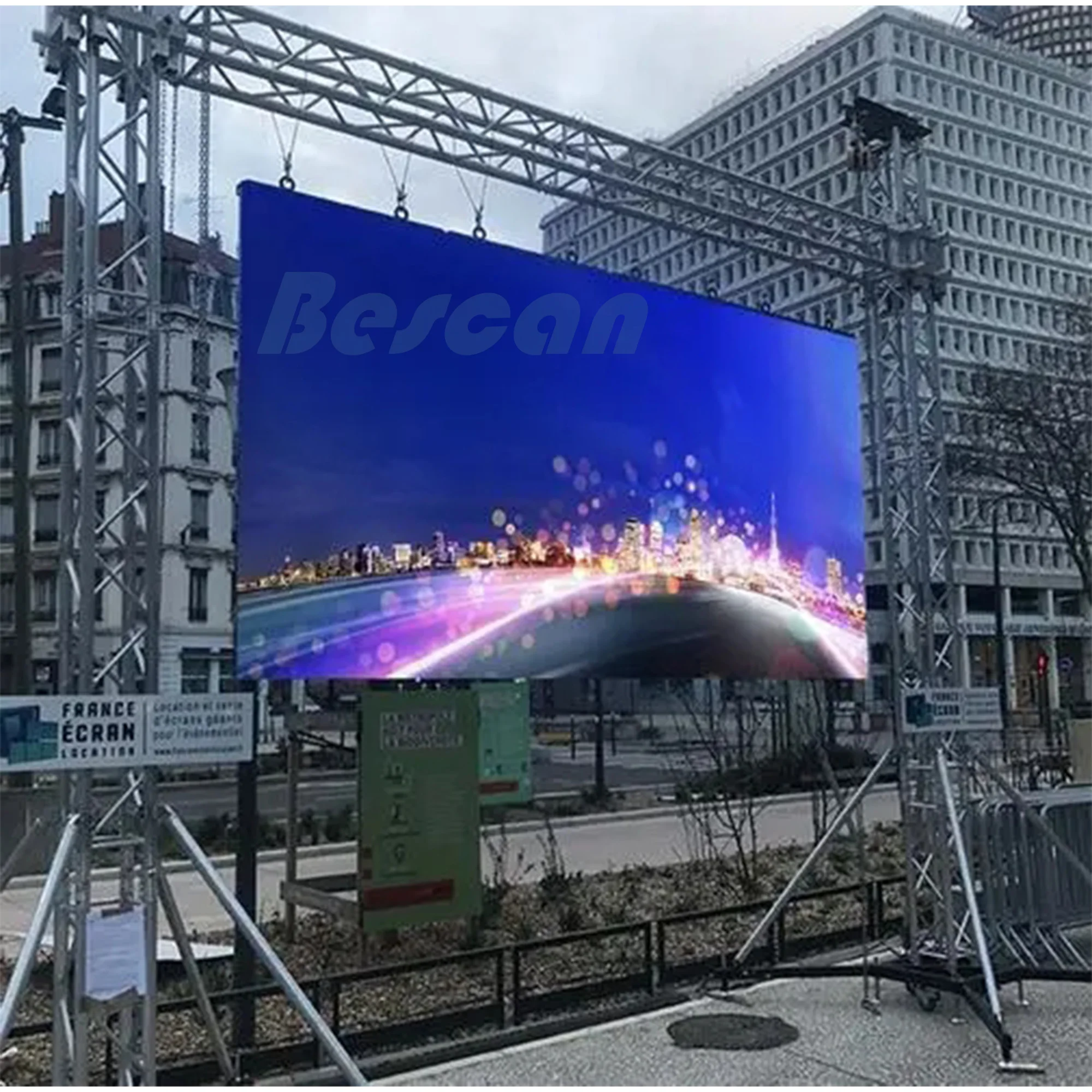 BESCAN Full Color P3.91 P4.81 Stage Backdrop rental display panels wall led pantalla outdoor led screen led truck