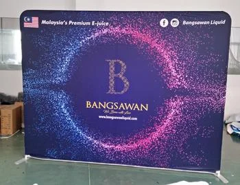 10ft 20ft Portable Aluminum Tube Pillow Case  Display Banner Stand Trade Show Tension Fabric Backdrop