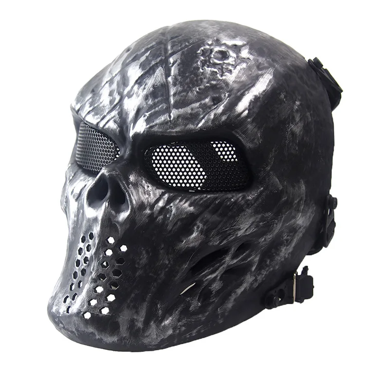 Outdoor Casco Tactico CS Game Mask Tactical Gear Training Helmet Skeleton Headgear Halloween Party Skull Tactical Mask