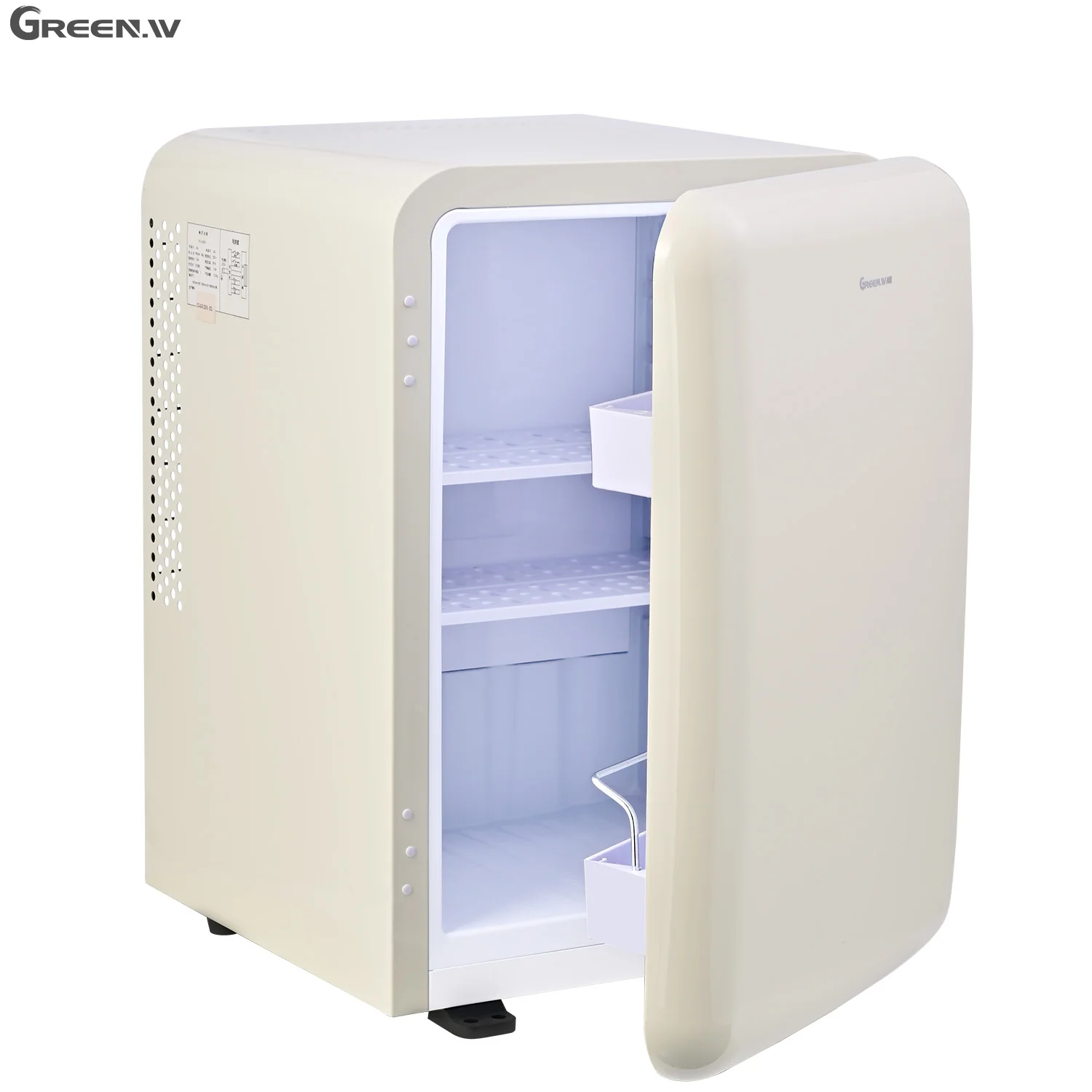 Mini Bar Hotel Bedroom Refrigerator Retro Mini Refrigerator