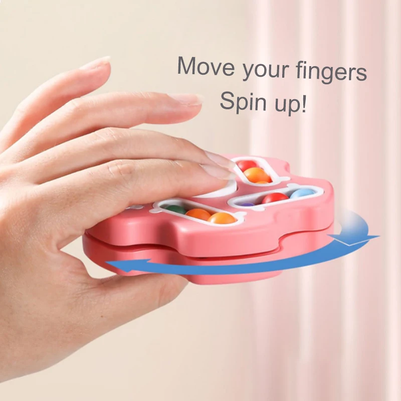 New Push Sensory Toys Reduce Stress   Magic Cube Spinning Gyro Toys For Wholesale