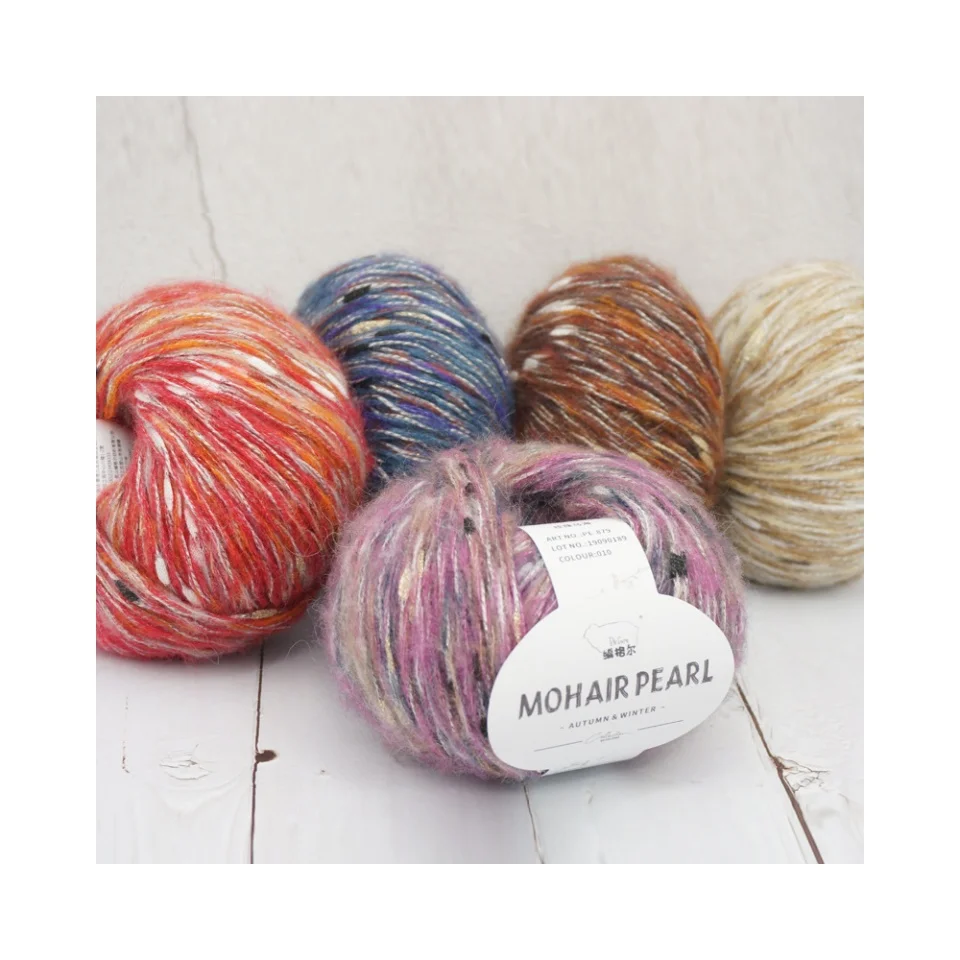 Autumn and winter 100% wool yarn hand-knitted scarf jacket diy jumper line