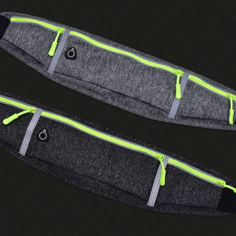 Unisex Slim Running Belt Waterproof Fanny Pack for Men Women Waist Pack Runners Sports Hiking Traveling Money Belt Phone Holder