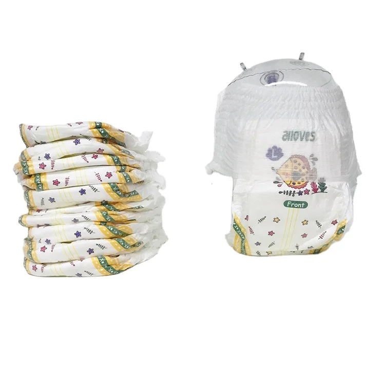Soft Cotton Baby Pants Infant Diaper Disposable Period Panties Printed Baby Nappy Abdl Packing PE Film Breathable Fabric