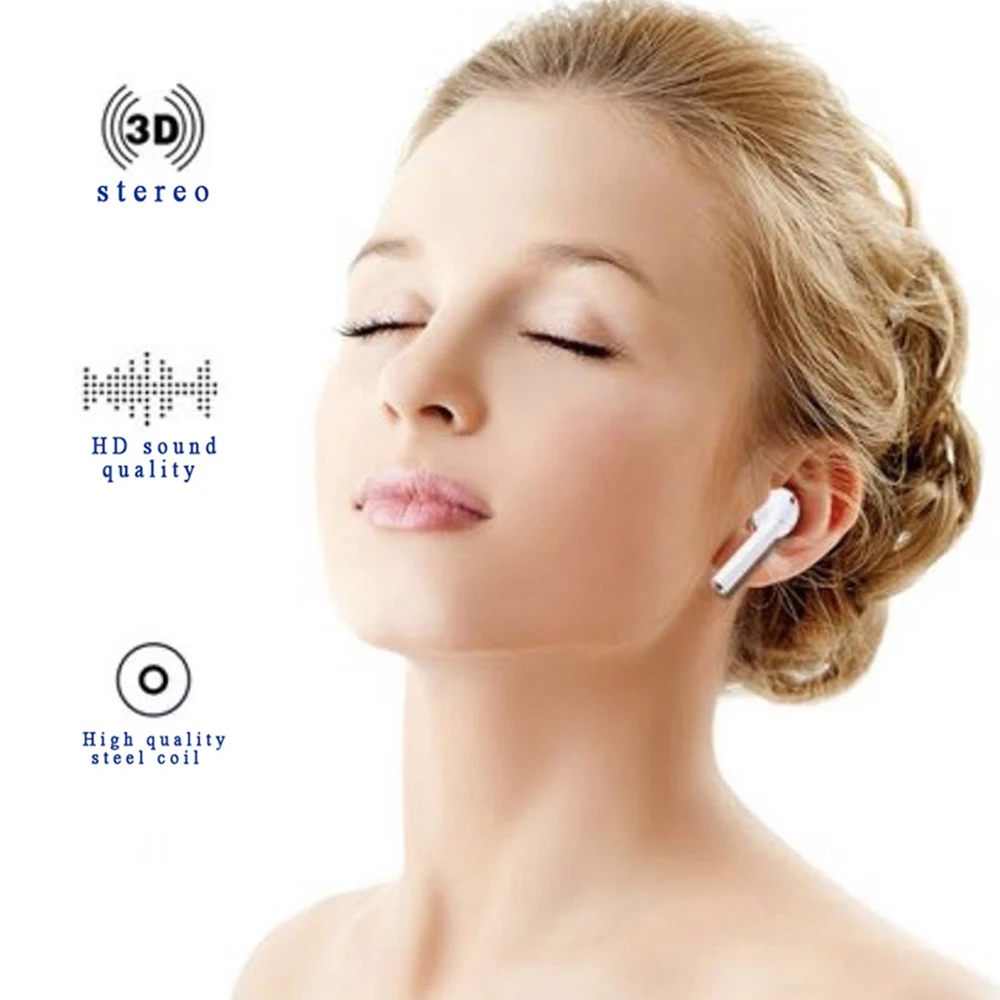  I12 tws pop-u TWS super bass Наушники i12 Сенсорное управление для беспроводных bluetooth-наушников 5 0 с зарядным