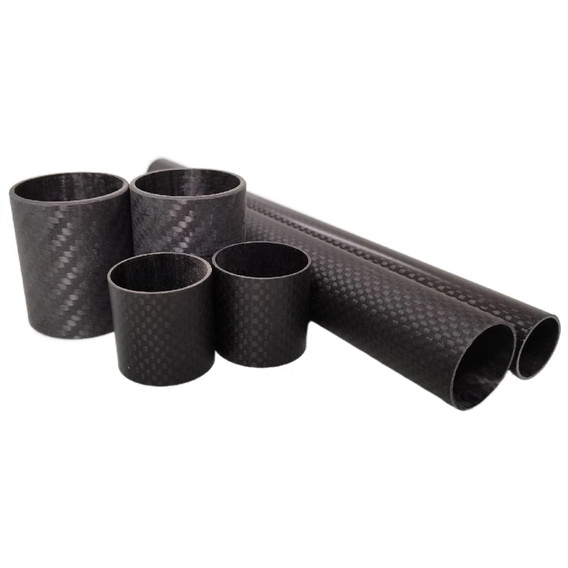 3k Customized Dimension Good Quality Heavy Duty High Modulus Carbon Fiber Round Tube