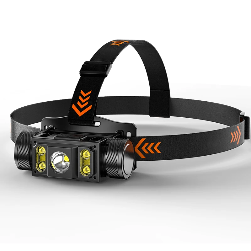 Outdoor Waterproof Headlight 21700 Battery USB Rechargeable Mountaineering Headlamp Super Bright Magnetic Strong Lighting Lamp