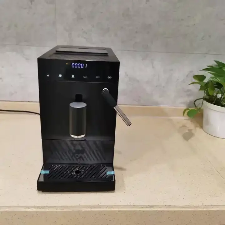 Household Automatic Smart Italian 19 bar Powerful Espresso Coffee Bean to Cup Stainless Steel Touch Automatic Coffee Machine