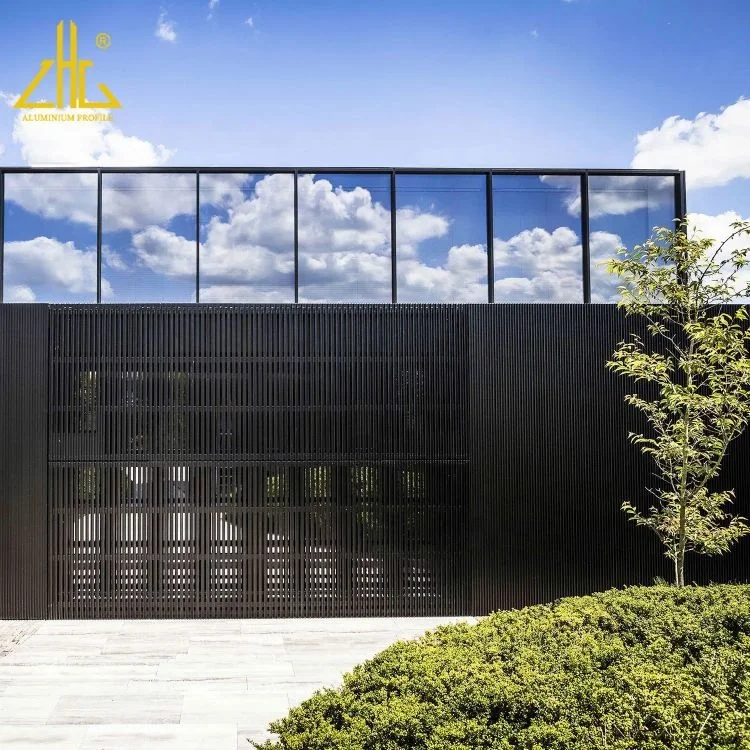 Aluminum Facade Profile Systems Exterior Aluminum Cladding Extrusion